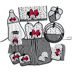 Minnie Mouse Kitchen Linen Gift Set (apron, towels, oven mitts, etc.)