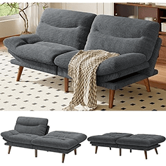 120" Oversized Cloud Sectional Sofa Couch with Chaise, Modern Deep Seat Sofa