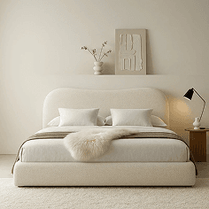 Modern Upholstered Platform Bed